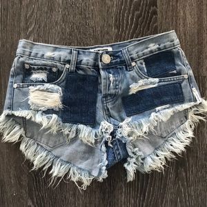 One Teaspoon Denim Shorts